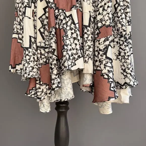 Anthropologie Black and White Midi Skirt - Picture 3 of 9